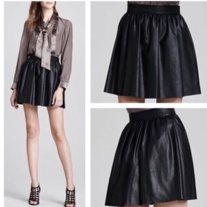 Faux leather skirt